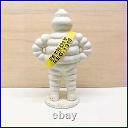 Rare Antique Michelin Large Tire Man Cast Iron Figure Statue Advertising Display