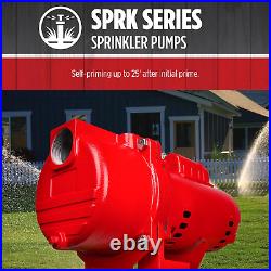 Red Lion RL-SPRK150 115/230 Volt, 1.5 HP, 71 GPM Cast Iron Sprinkler/Irrigation