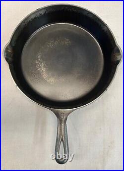 Restored Griswold No 9 Large Block EPU 710 Cast Iron Skillet with Cover Lid Nickel