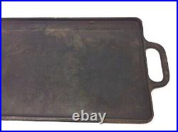 Used Cast Iron Griddle Large 7G12 Grill Top Steak Bacon Cooker Plate