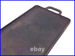 Used Cast Iron Griddle Large 7G12 Grill Top Steak Bacon Cooker Plate
