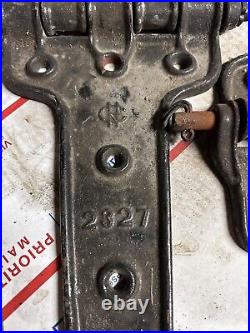 VTG Large Cast Iron Refrigerator Box Car Hinges Set