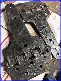 VTG Large Cast Iron Refrigerator Box Car Hinges Set