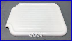 VTG Standard Cast Iron 20x27 White Porcelain Sink Large Drainboard Old 1262-24B