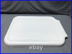 VTG Standard Cast Iron 20x27 White Porcelain Sink Large Drainboard Old 1262-24B