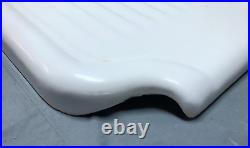 VTG Standard Cast Iron 20x27 White Porcelain Sink Large Drainboard Old 1262-24B