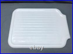 VTG Standard Cast Iron 20x27 White Porcelain Sink Large Drainboard Old 1262-24B