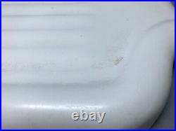 VTG Standard Cast Iron 20x27 White Porcelain Sink Large Drainboard Old 1262-24B