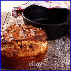 Victoria Cast Iron Large Dutch Oven with Lid and Dual Handles. 6 Quart Pot Seaso