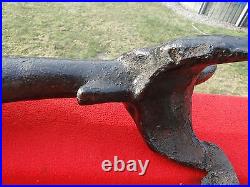 Vintage Antique Large Cast Iron Dachshund Boot Scrape 23 inches 30+ pounds