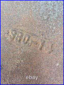 Vintage Cast Iron Griddle with Anti-Warp Bars S80-14 G Heavy Duty 22 x 12 Surface