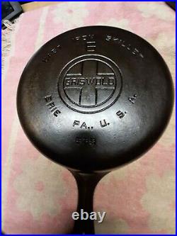 Vintage GRISWOLD # 6 Cast Iron Skillet Large Logo P/N 699 NICE CLEAN
