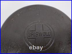Vintage GRISWOLD #8 Large Block Logo Cast Iron Skillet 704 Great Condition
