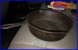 Vintage GRISWOLD Cast Iron SKILLET Chicken Frying Pan # 8 LARGE BLOCK LOGO 777
