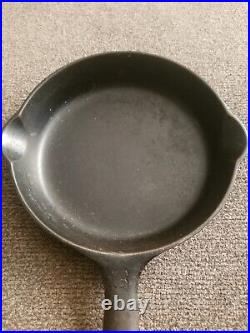 Vintage GRISWOLD Cast Iron SKILLET Frying Pan # 3 LARGE BLOCK LOGO 709B