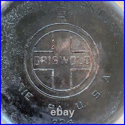 Vintage GRISWOLD Cast Iron SKILLET Frying Pan # 5 LARGE BLOCK LOGO