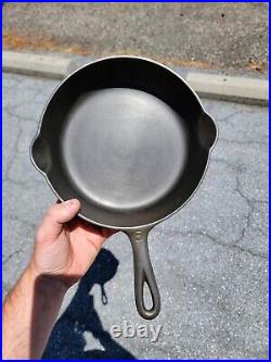 Vintage GRISWOLD Cast Iron SKILLET Frying Pan # 5 LARGE BLOCK LOGO