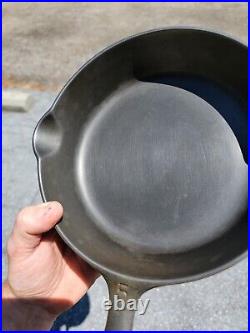 Vintage GRISWOLD Cast Iron SKILLET Frying Pan # 5 LARGE BLOCK LOGO