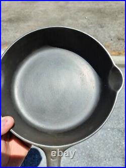 Vintage GRISWOLD Cast Iron SKILLET Frying Pan # 5 LARGE BLOCK LOGO