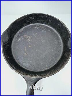 Vintage GRISWOLD Cast Iron SKILLET Frying Pan # 8 LARGE BLOCK LOGO FAST SHIPPING