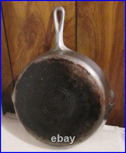 Vintage GRISWOLD Cast Iron SKILLET Frying Pan # 9 LARGE BLOCK LOGO 710 C USA