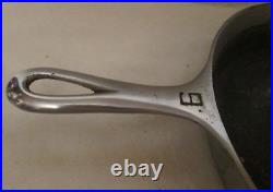Vintage GRISWOLD Cast Iron SKILLET Frying Pan # 9 LARGE BLOCK LOGO 710 C USA