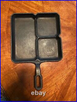 Vintage Griswold #666 Colonial Breakfast Skillet Cast Iron Pan Large Logo