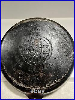 Vintage Griswold 701A cast iron No 7 skillet pan Large Block Logo