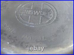 Vintage Griswold #8 Cast Iron 704a Large Logo Skillet