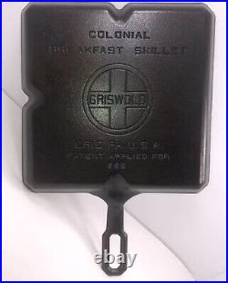 Vintage Griswold Cast Iron Colonial Breakfast Skillet PN #666 Large Logo Beauty
