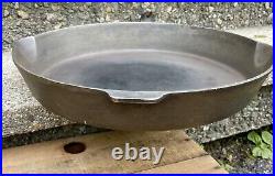 Vintage Griswold Cast Iron Skillet Pan #14 #718 Erie PA USA Large Heat Ring