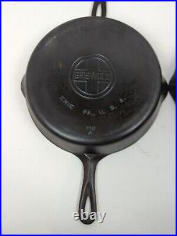 Vintage Griswold Large Logo 6,7,8,9 Cast Iron Skillet Set Excellent Condition