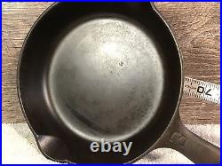 Vintage Griswold Large Logo No 3 Cast Iron Skillet 6 1/2 with Heat Ring 709B
