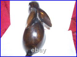 Vintage Japanese Large Cast Iron Bunny Rabbit Statue Figure