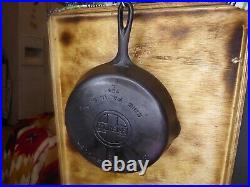 Vintage Large Block Logo Griswold No 8 (704) L CLEANED SEASONED. NO SPIN NO WOBB