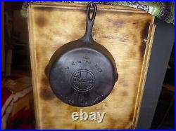 Vintage Large Block Logo Griswold No 8 (704) L CLEANED SEASONED. NO SPIN NO WOBB