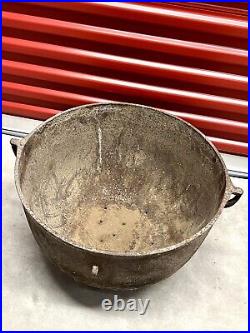 Vintage Large Cast Iron Cauldron Pot 3 Legs