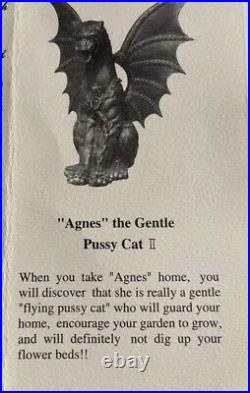 Vintage Large Gargoyle Cast Statue Agnes Berkeley Foundry USA Halloween Garden