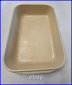 Vintage Large Le Creuset Blue Cast Iron Roasting Baking Casserole Pan Handles L1