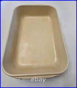 Vintage Large Le Creuset Blue Cast Iron Roasting Baking Casserole Pan Handles L1