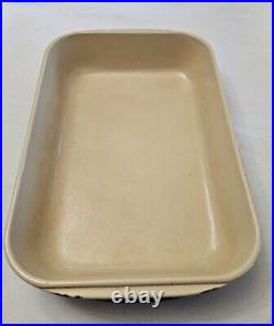 Vintage Large Le Creuset Blue Cast Iron Roasting Baking Casserole Pan Handles L1