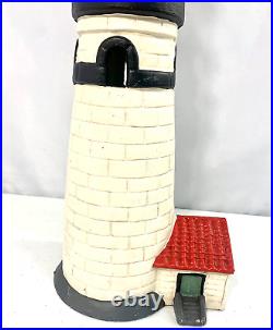 Vintage Lighthouse Cast Iron Doorstop Moby Dick Originals Large 17 Rare! Heavy