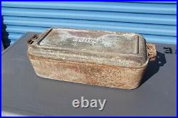 Vintage Lodge Cast Iron Deep Fish Fryer Camping Camp Dutch Oven U. S. A