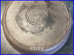 Vintage Original 717a Griswold No. 11 Large Logo Cast Iron Skillet Frying Pan