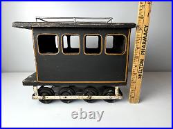 Vintage! RARE! Circa 1975 1881 Wood & Cast Iron Train Set 3 Piece - LARGE