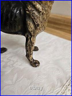 Vtg. Large heavy cast iron Boston terrier doorstop