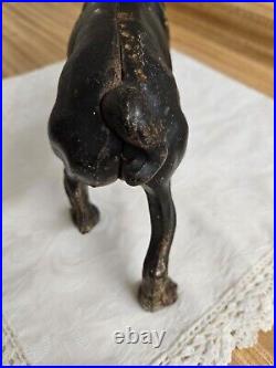 Vtg. Large heavy cast iron Boston terrier doorstop